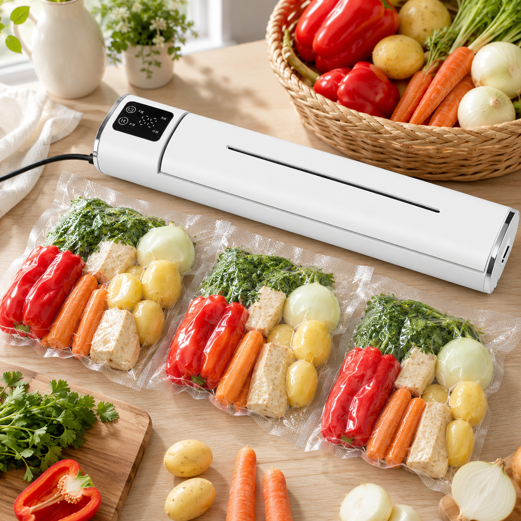 Aparat de Vidat și Sigilat Pungi Alimentare, Compact, 90W